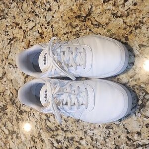 Adidas White Sneakers- Like New!